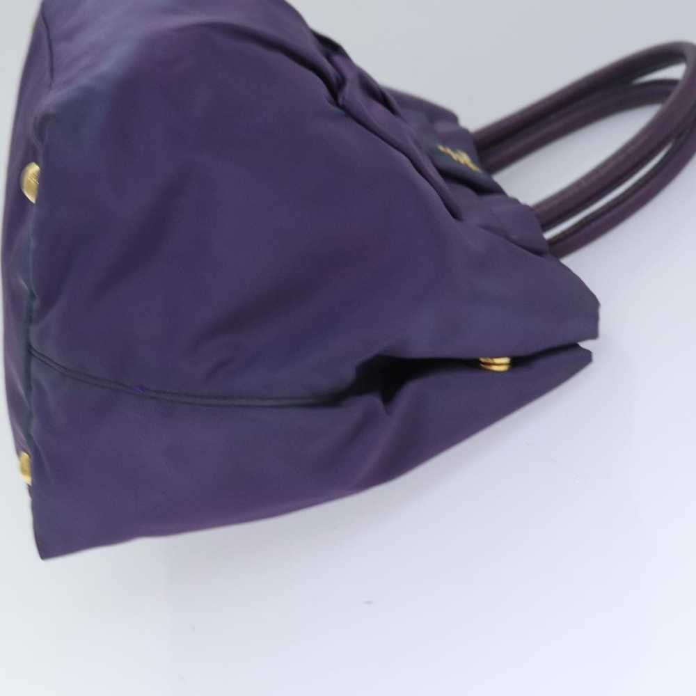 Prada PRADA Hand Bag Nylon Purple Auth 83954 - image 3