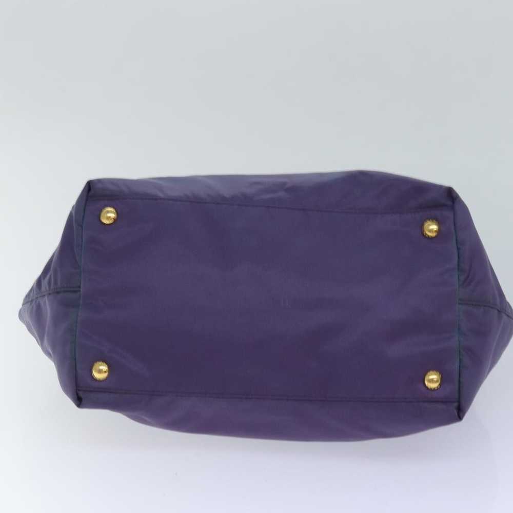 Prada PRADA Hand Bag Nylon Purple Auth 83954 - image 5