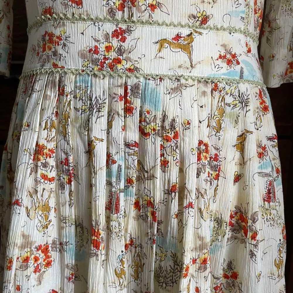 Lois Craon Pony Landscape Pattern Long One-Piece … - image 6