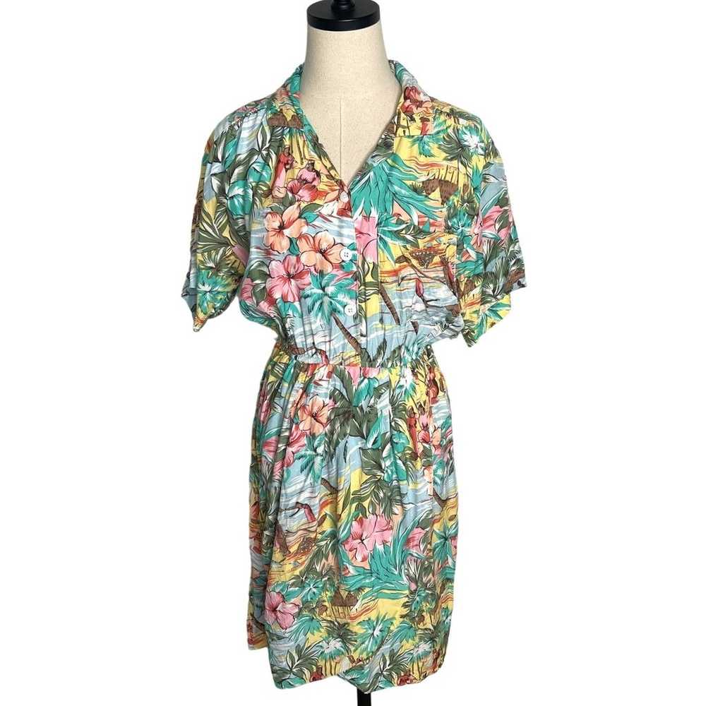 Vintage 1980s Womans M Carol Anderson Hawaiian Tr… - image 1