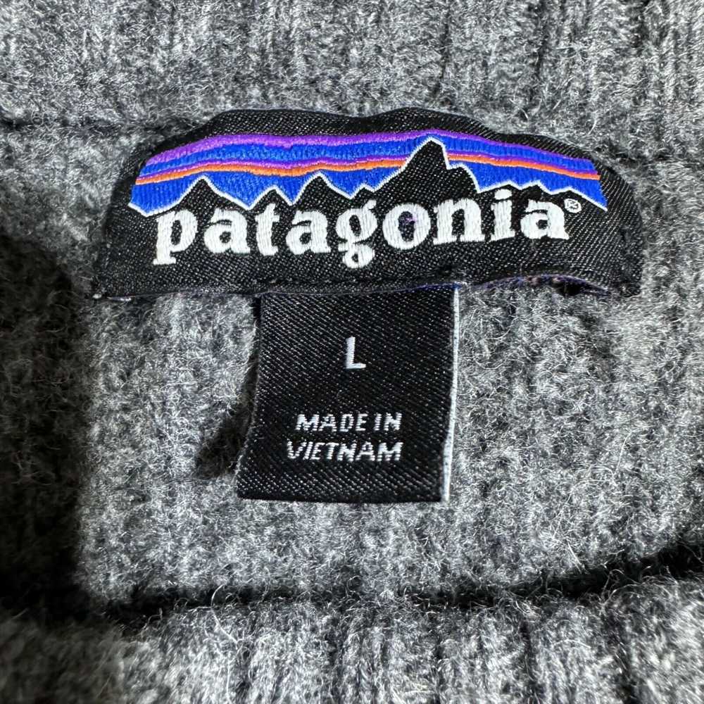 Patagonia patagonia mens size L gray wool pullove… - image 6