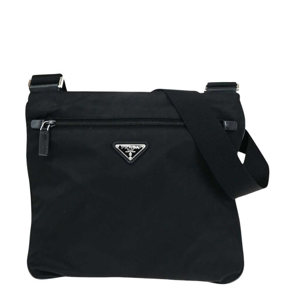 Prada Tessuto Black Synthetic Shoulder Bag (Pre-O… - image 1