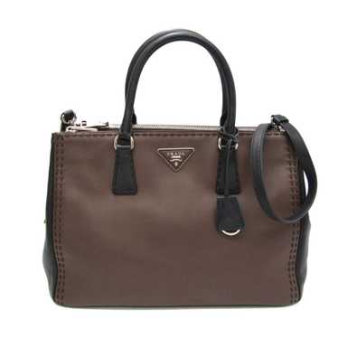 Prada Galleria Brown Leather Handbag (Pre-Owned) - image 1