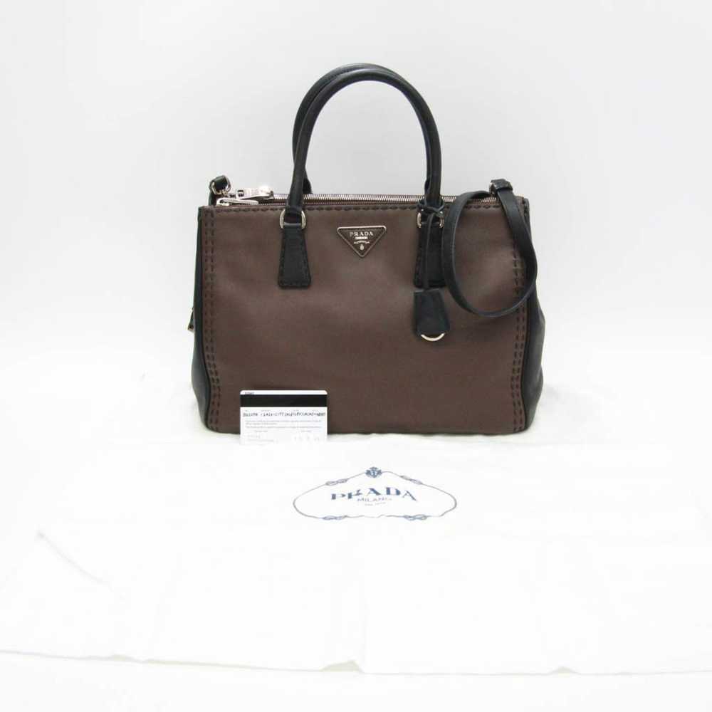 Prada Galleria Brown Leather Handbag (Pre-Owned) - image 7