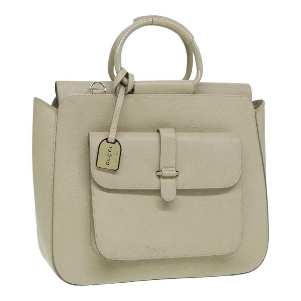 Gucci GUCCI Hand Bag Leather White 000 2058 0307 … - image 1