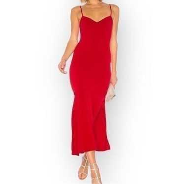 Privacy Please Spencer Maxi Dress in Burgundy Red 