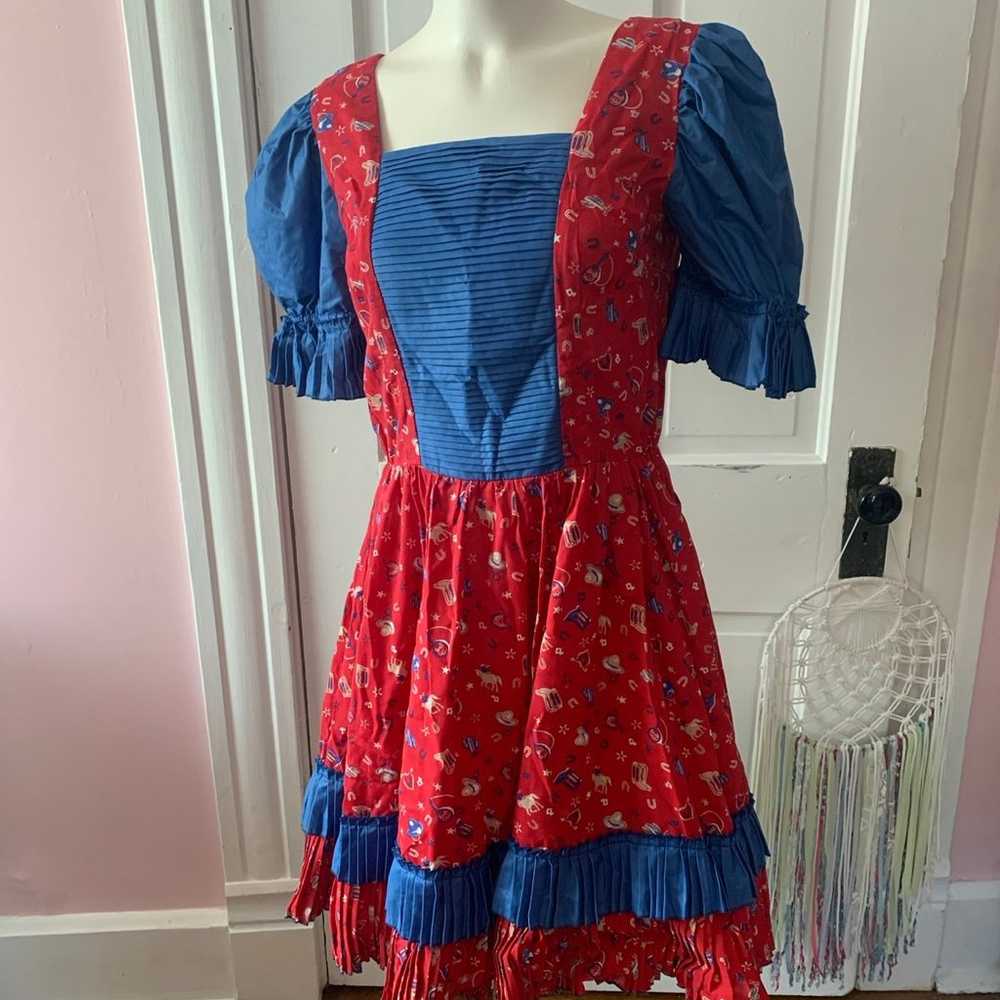 Handmade Mrs Leslie Western Dress Size M - image 1