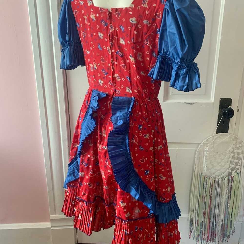 Handmade Mrs Leslie Western Dress Size M - image 6