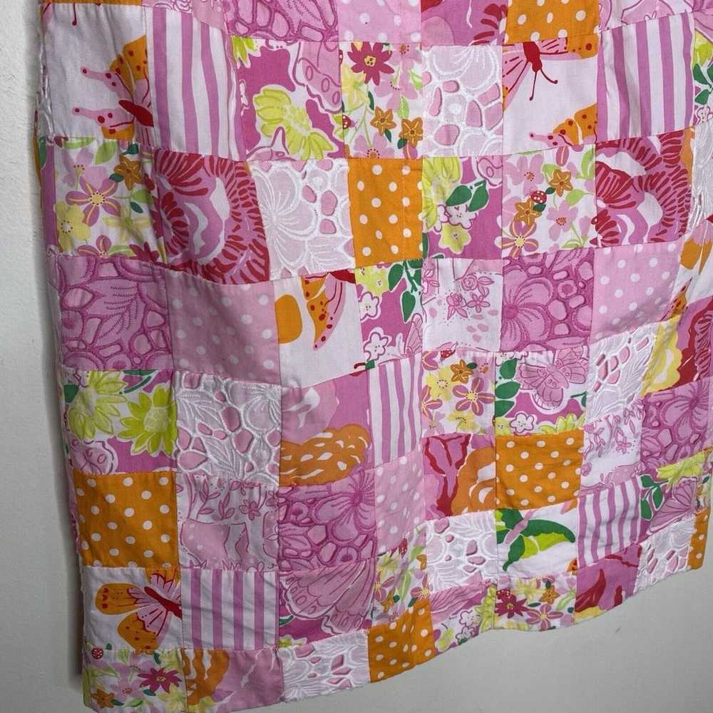 Lilly Pulitzer Vintage Pink Colorful Patchwork St… - image 10