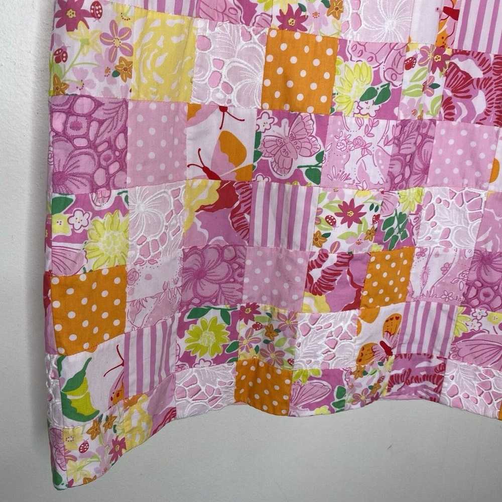 Lilly Pulitzer Vintage Pink Colorful Patchwork St… - image 5