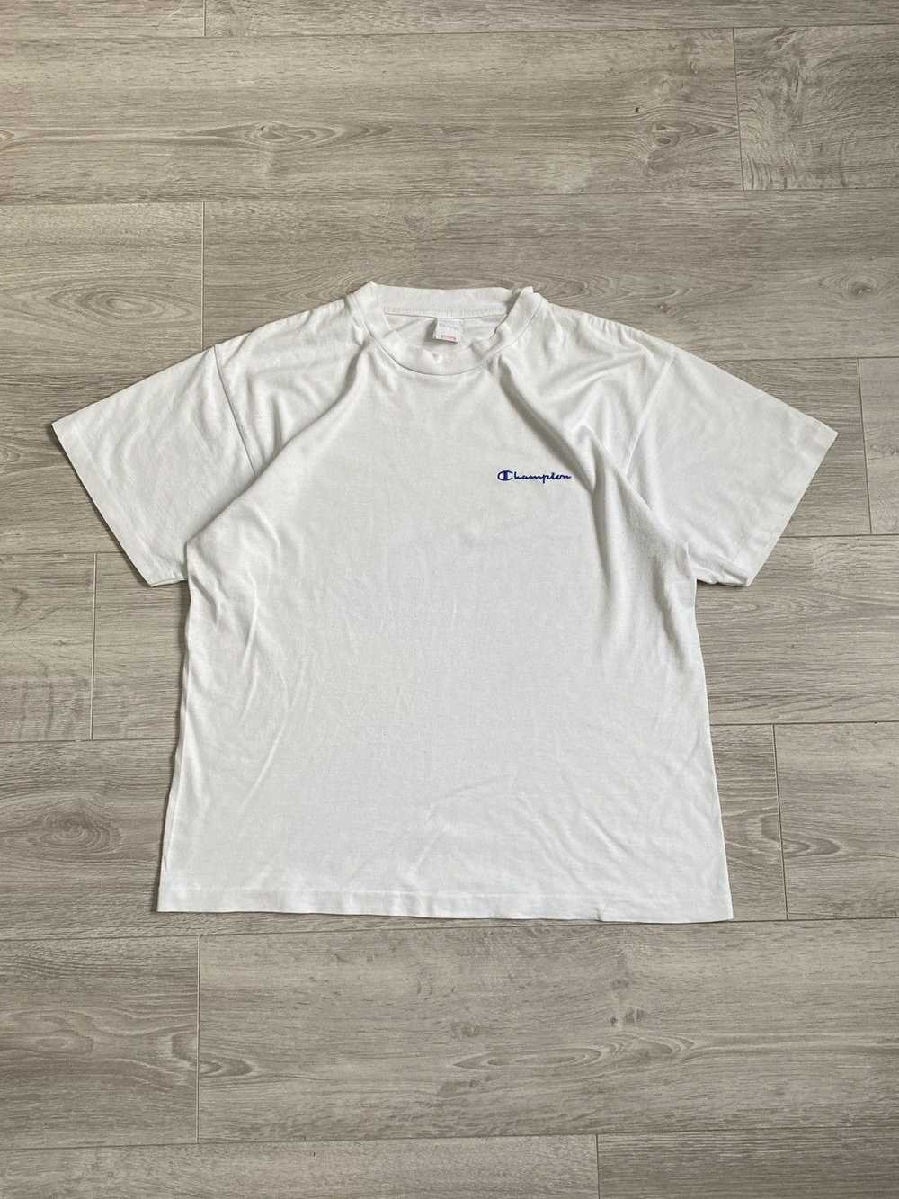 Champion 90s Single Stitch White Champion Tee Tsh… - image 3