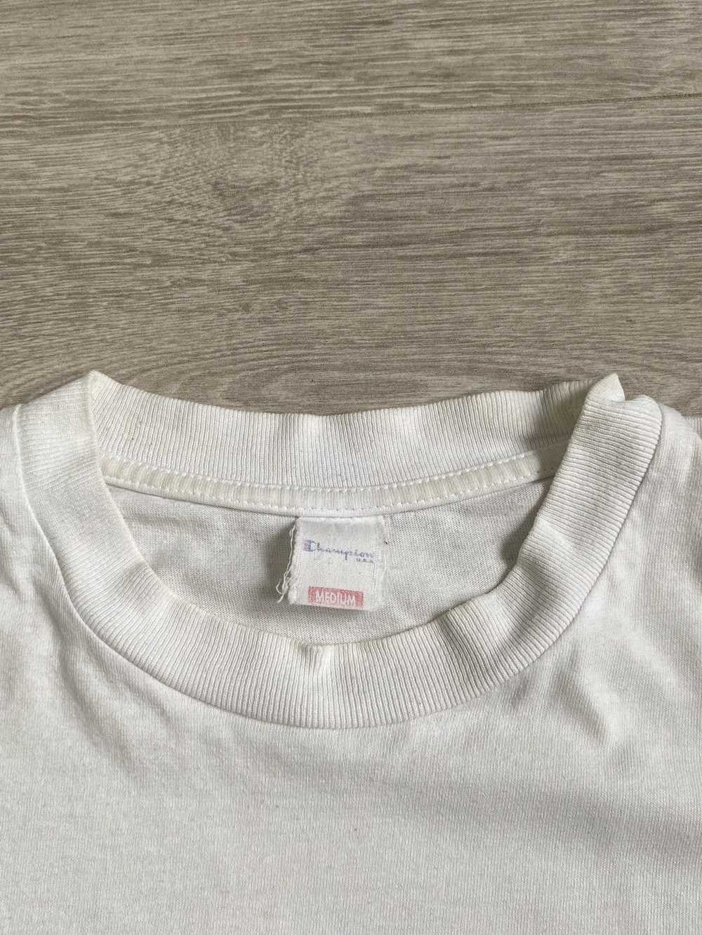 Champion 90s Single Stitch White Champion Tee Tsh… - image 6