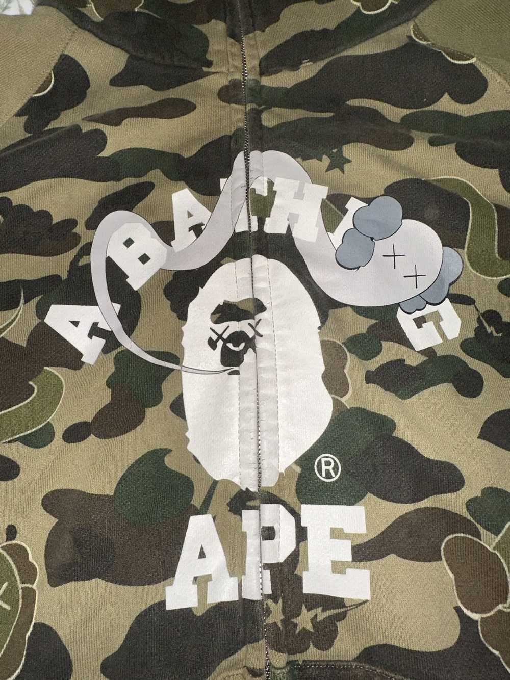 Bape × Kaws Bape x Kaws Crazy Camo Full Zip Hoodie - image 3