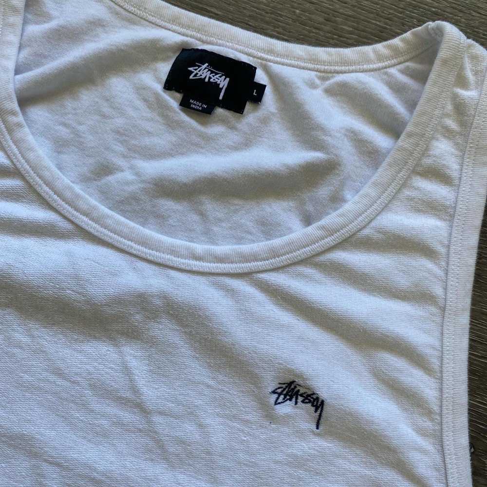 Stussy Stüssy White Tank Top - image 3