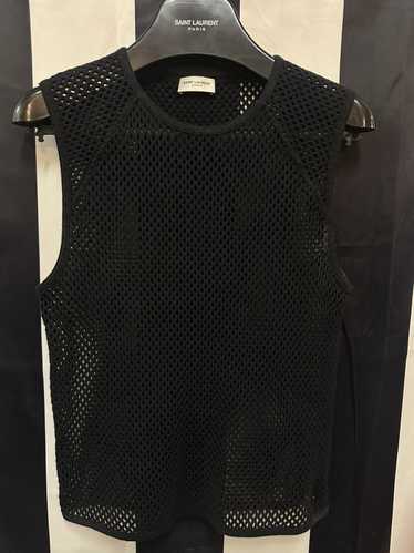 Saint Laurent Paris Saint Laurent Black Mesh Tank