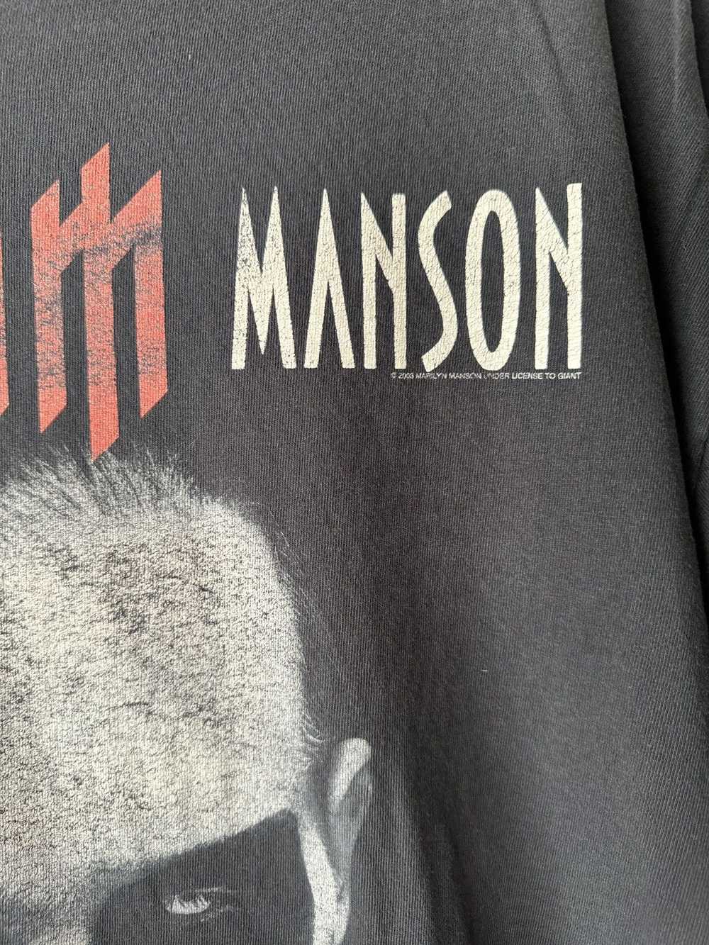 Band Tees × Marilyn Manson × Vintage Vintage 2003… - image 3