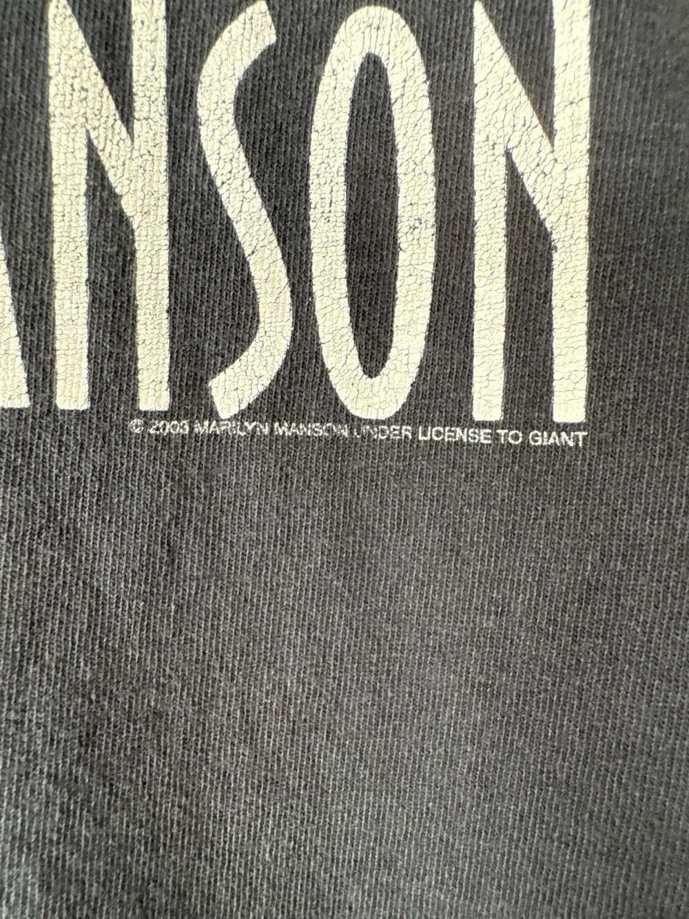 Band Tees × Marilyn Manson × Vintage Vintage 2003… - image 6