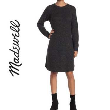 MADEWELL Curved-Hem Sweater Dress Size XXL Donega… - image 1