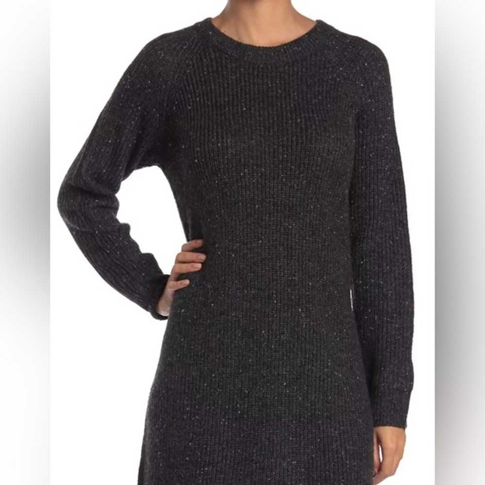 MADEWELL Curved-Hem Sweater Dress Size XXL Donega… - image 3