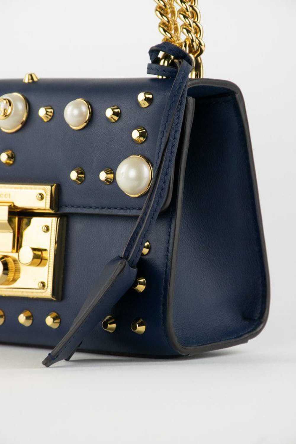 Gucci Gucci Pearl Studded Padlock Bag - image 11