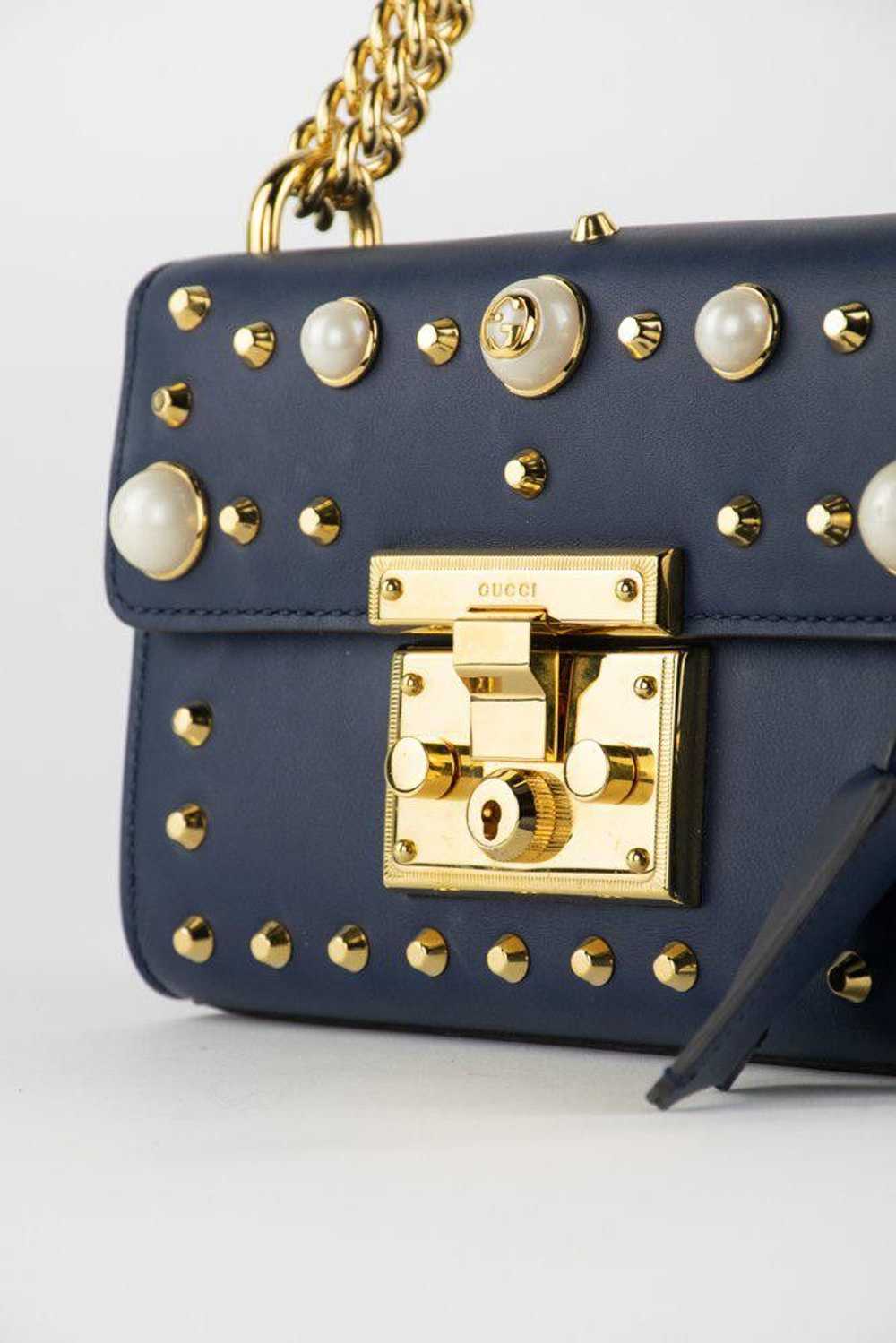 Gucci Gucci Pearl Studded Padlock Bag - image 12