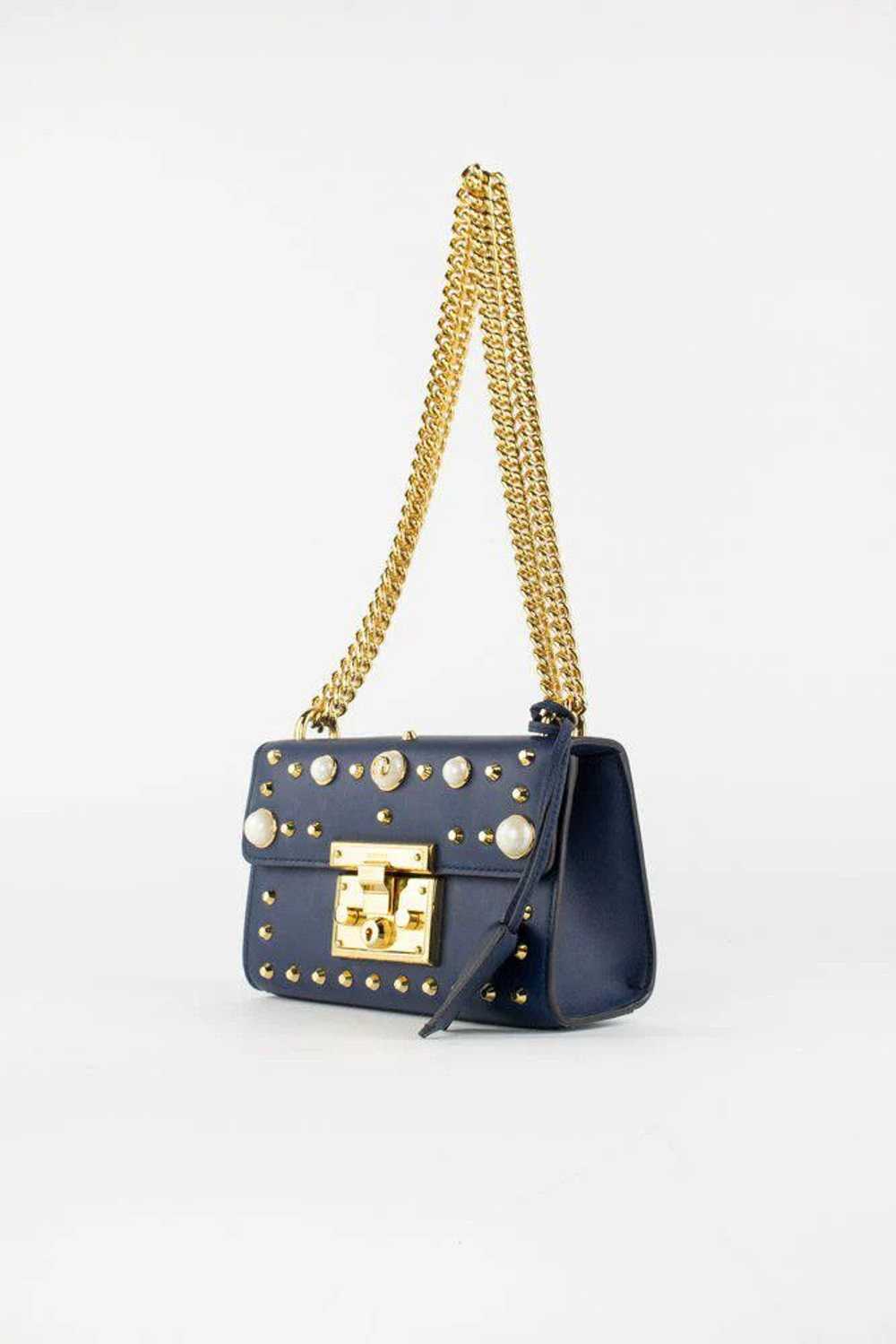 Gucci Gucci Pearl Studded Padlock Bag - image 2