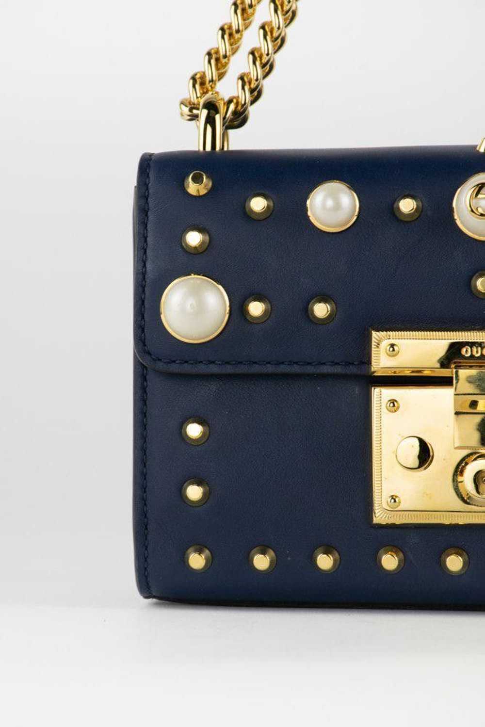 Gucci Gucci Pearl Studded Padlock Bag - image 8