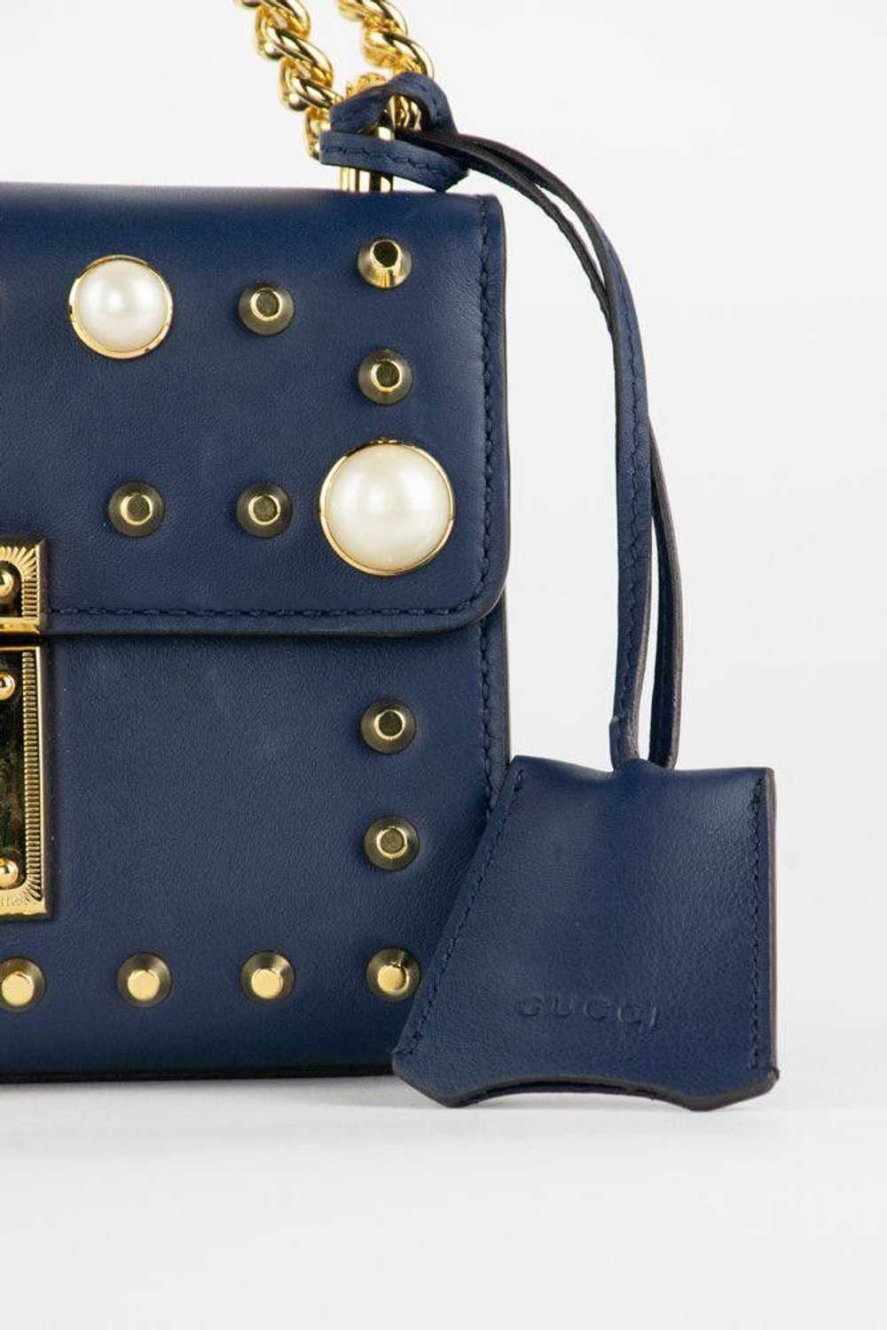 Gucci Gucci Pearl Studded Padlock Bag - image 9