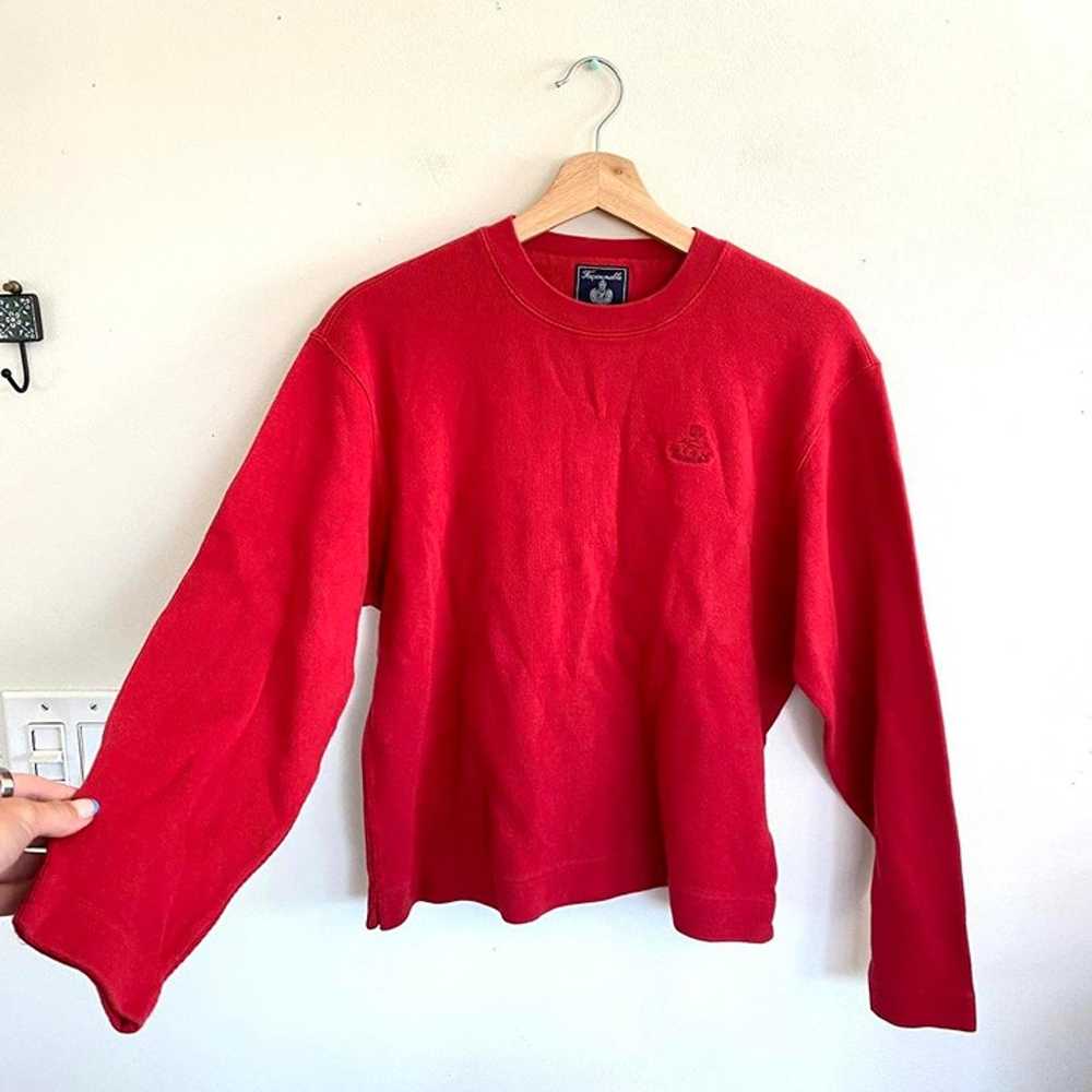 FACONNABLE RED VINTAGE LONG SLEEVE SHIRT WOMENS S… - image 3