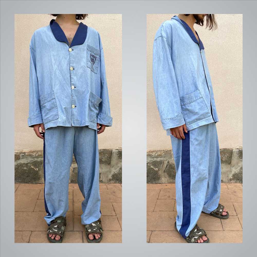 Dries Van Noten DVN 90's blue pyjama set - image 4