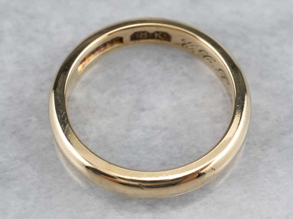 Antique 18K Yellow Gold Band - image 3