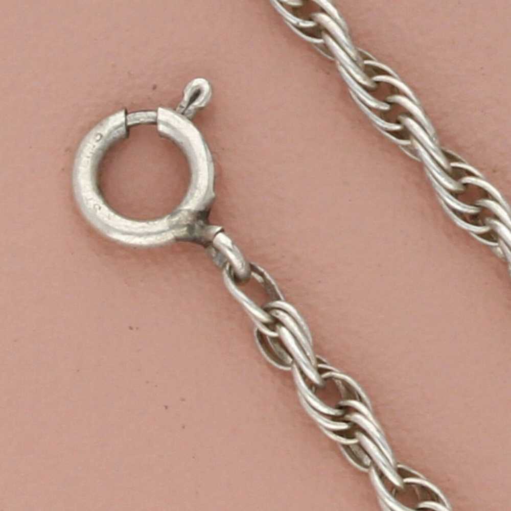 Sterling Silver sterling silver 3mm rope chain ne… - image 3