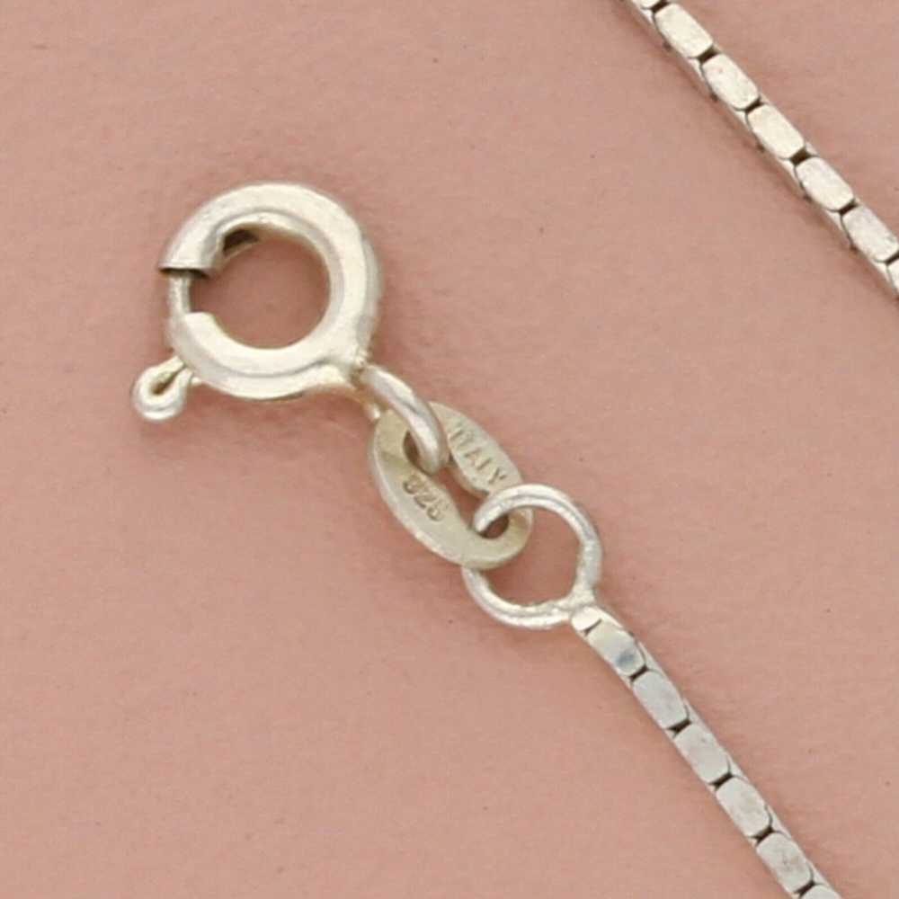 Sterling Silver sterling silver 1mm box chain nec… - image 3