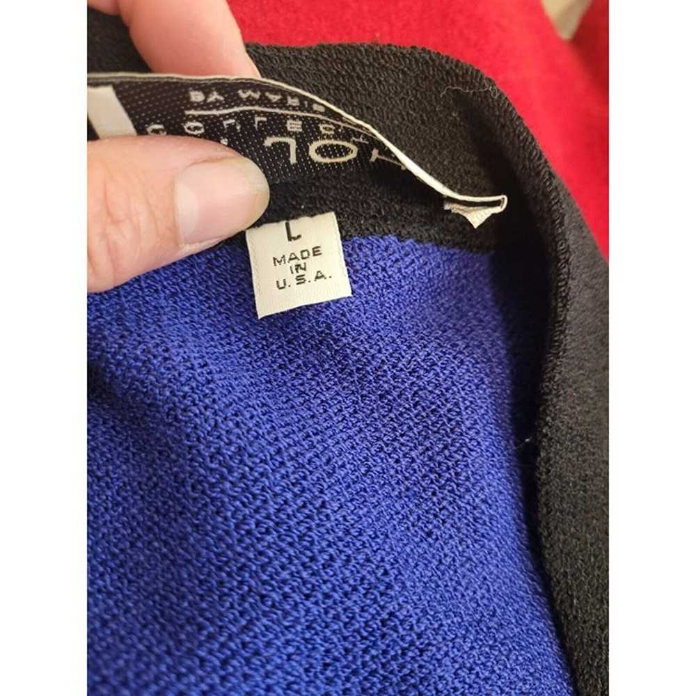 Vintg. St. John Collection Blue Sweater Cardigan … - image 9