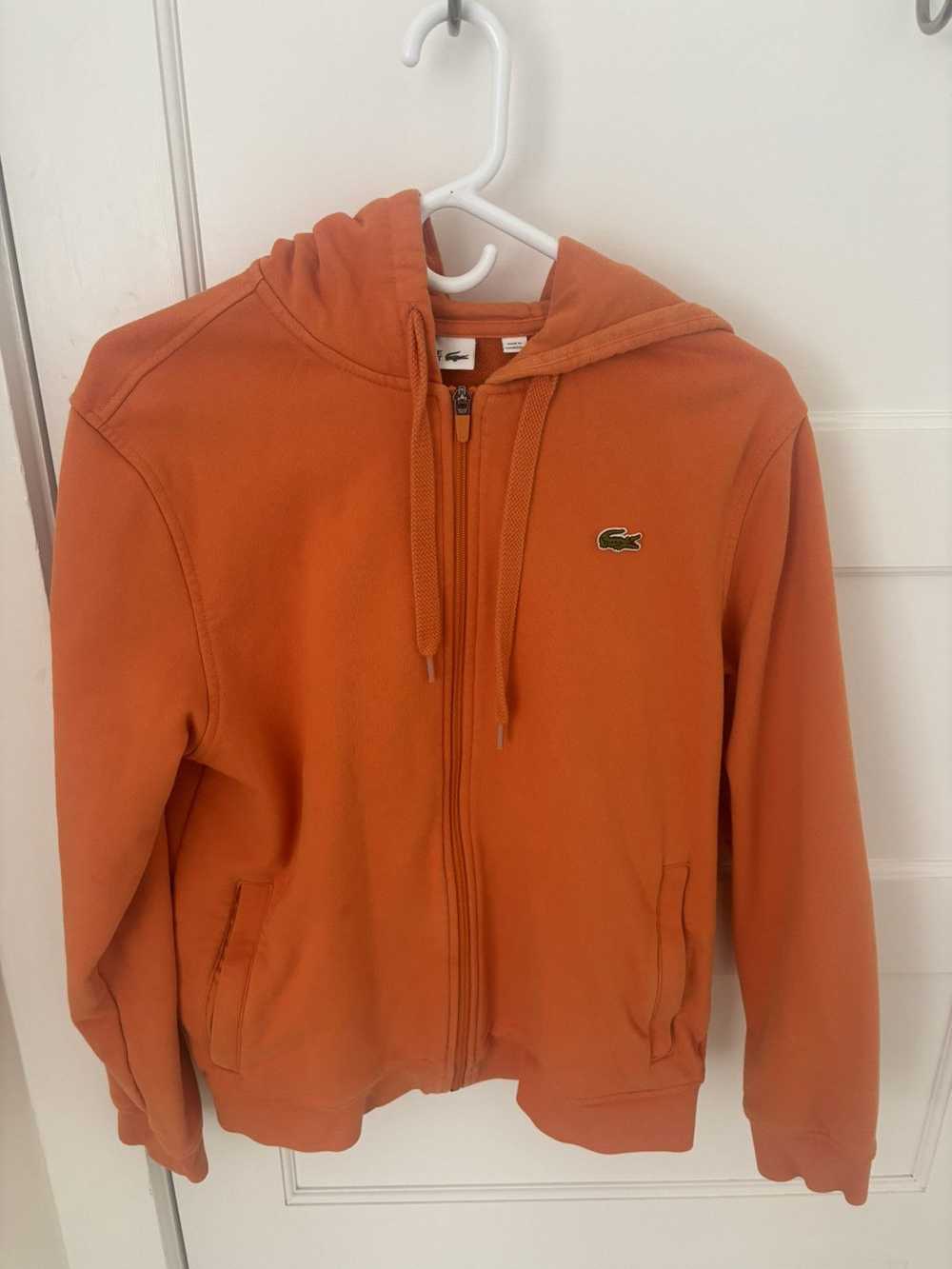 Lacoste Lacoste Orange Zip Hoodie - image 1