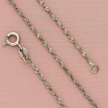 Sterling Silver sterling silver 1mm twist serpent… - image 1