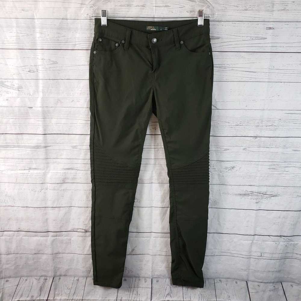 Prana Prana Womens Brenna Moto Pants Sz 4 Green N… - image 1