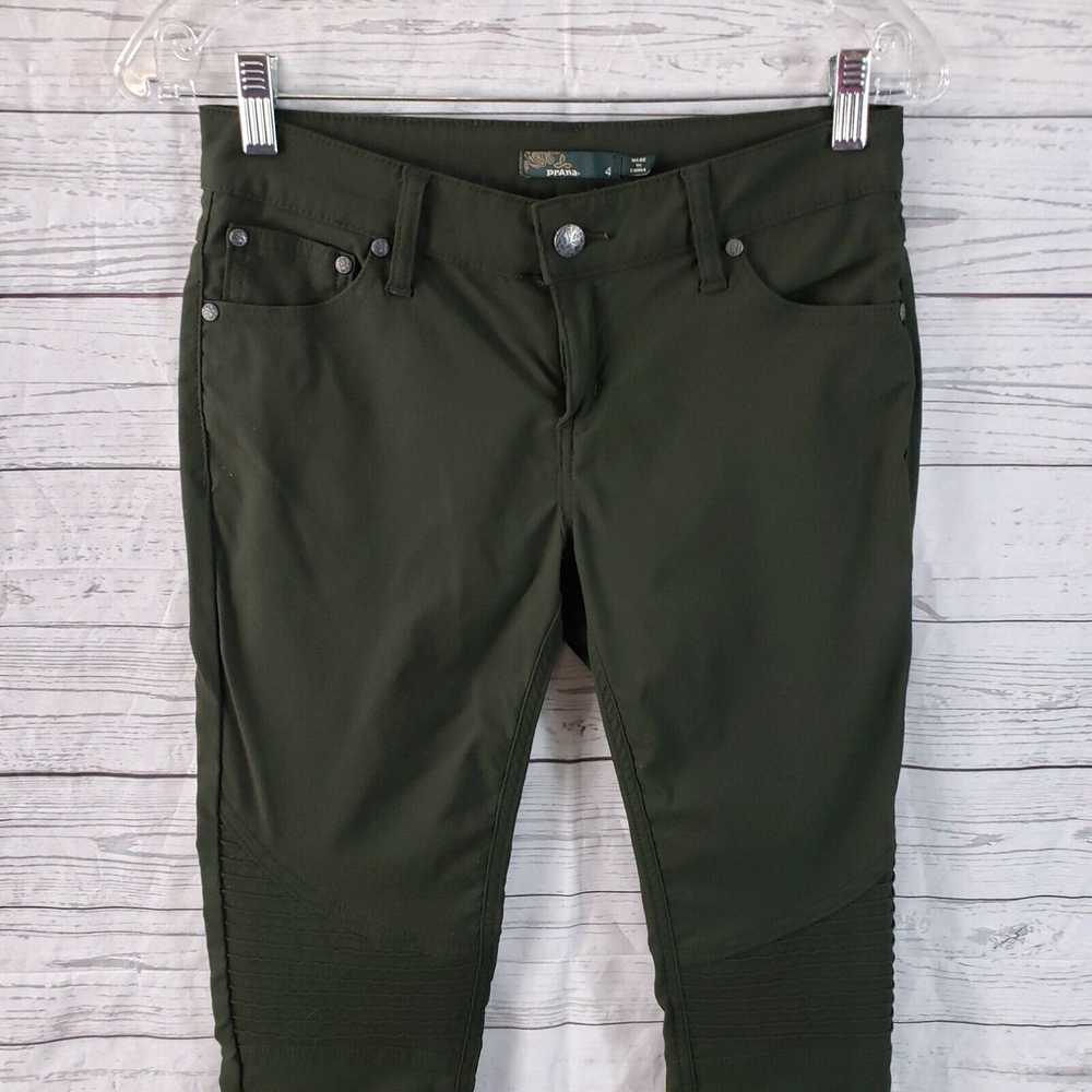 Prana Prana Womens Brenna Moto Pants Sz 4 Green N… - image 2