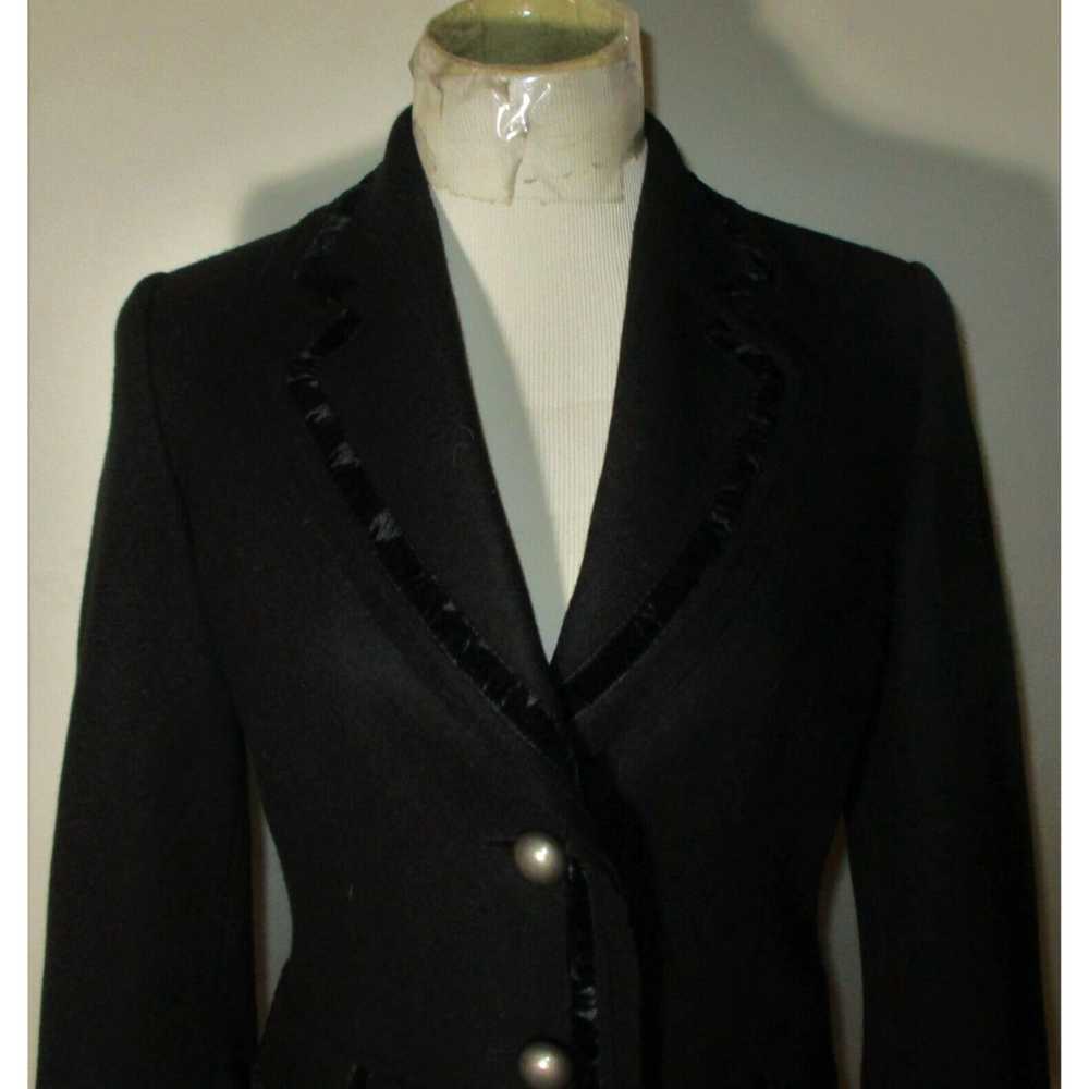 Banana Republic Luxurious Black Wool Button Front… - image 2