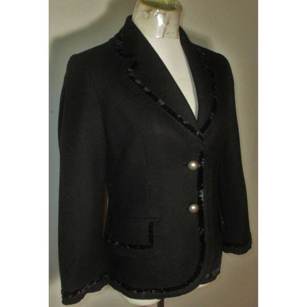 Banana Republic Luxurious Black Wool Button Front… - image 3