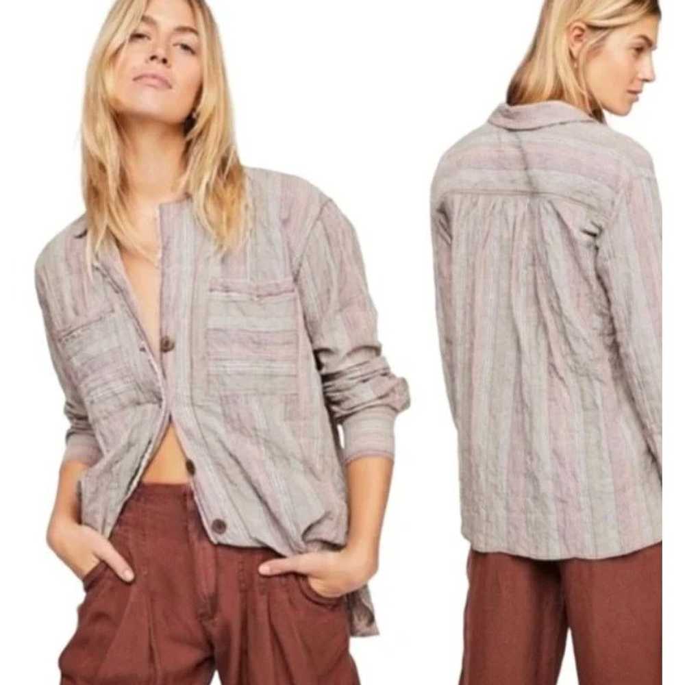 Free People Free People Shirt Women's Small High … - image 1