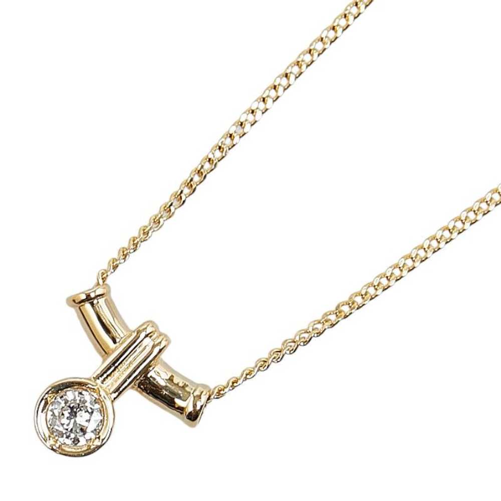 Other Other K18YG Yellow Gold Diamond Petite Neck… - image 1