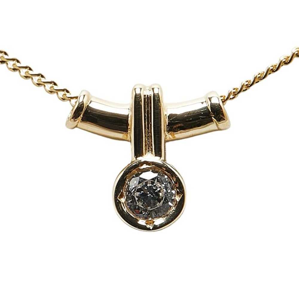 Other Other K18YG Yellow Gold Diamond Petite Neck… - image 2