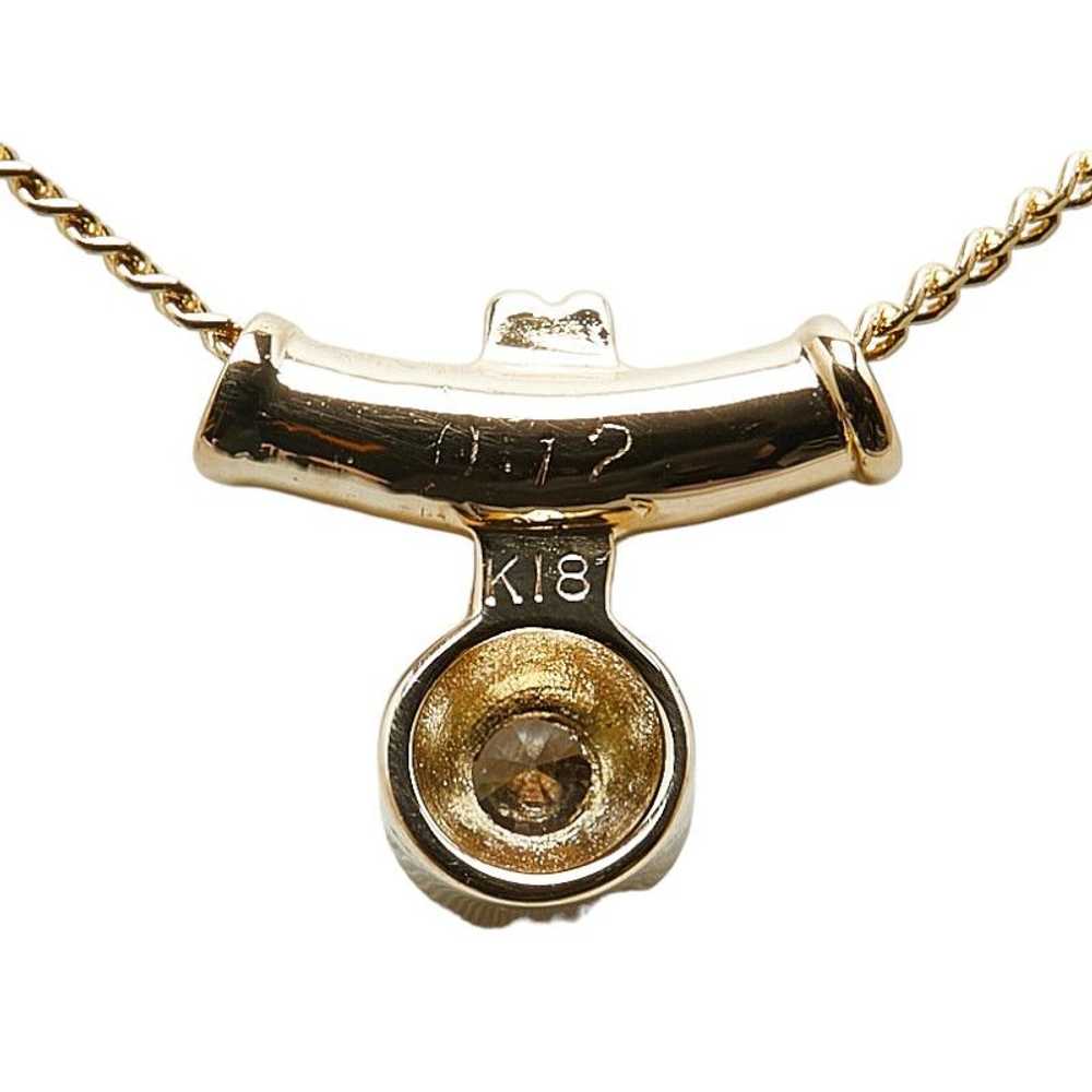 Other Other K18YG Yellow Gold Diamond Petite Neck… - image 3