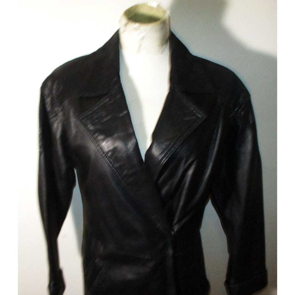 Vintage Women's WILSONS Leather Black Double Brea… - image 2