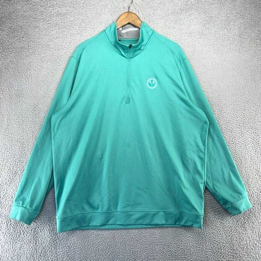 Adidas Adidas 1/4 Zip Pullover Men's 2XL Blue Cha… - image 1