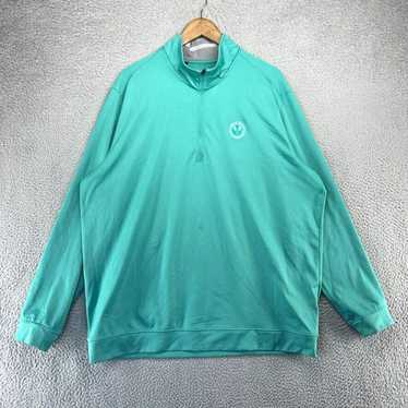 Adidas Adidas 1/4 Zip Pullover Men's 2XL Blue Cha… - image 1