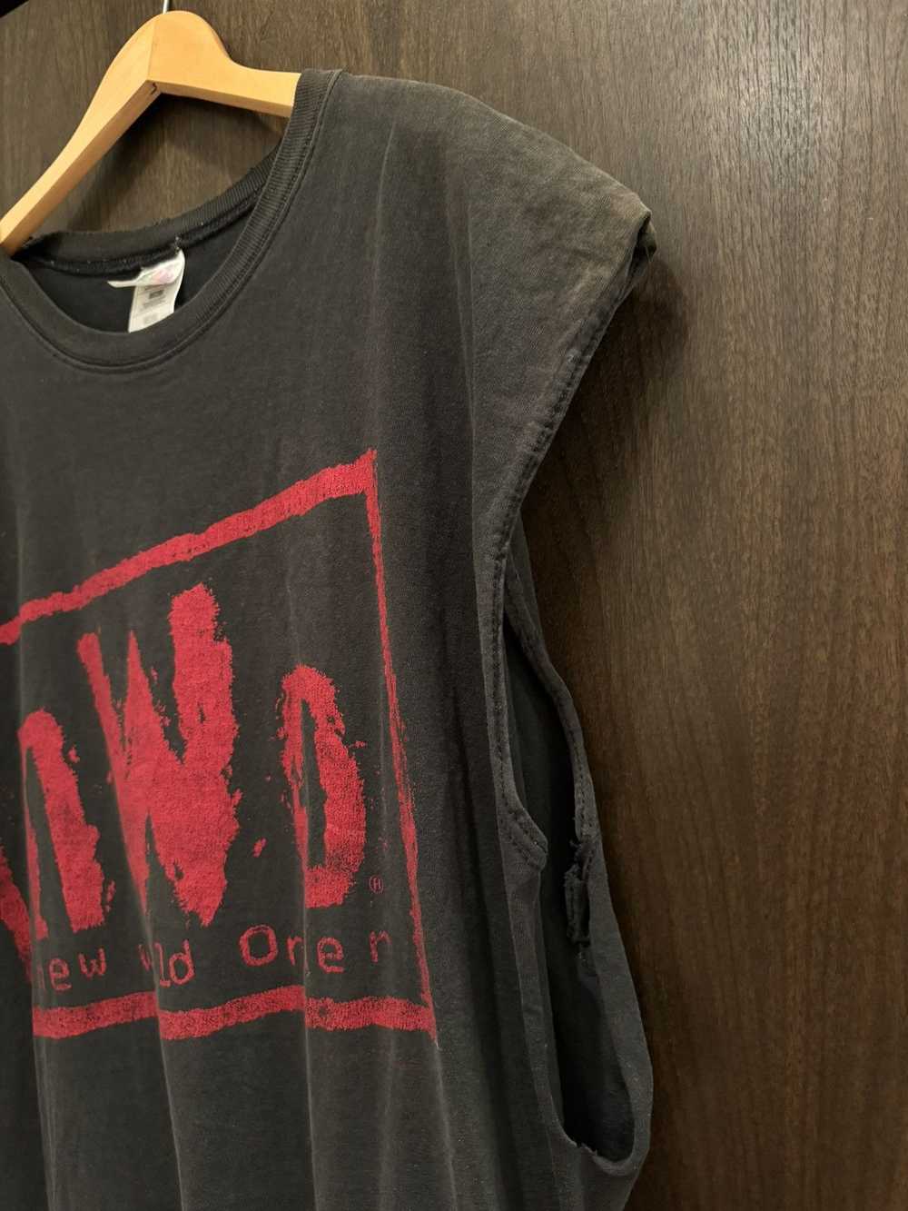 Band Tees × Vintage × Wcw/Nwo Thrashed and Faded … - image 5