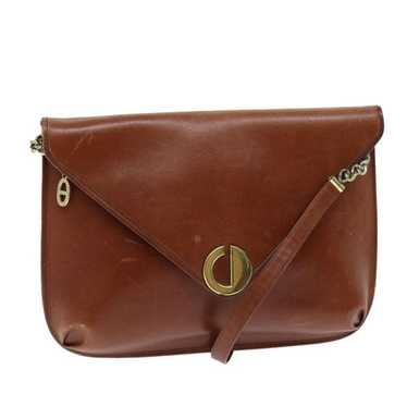 Dior Christian Dior Shoulder Bag Leather Brown - image 1