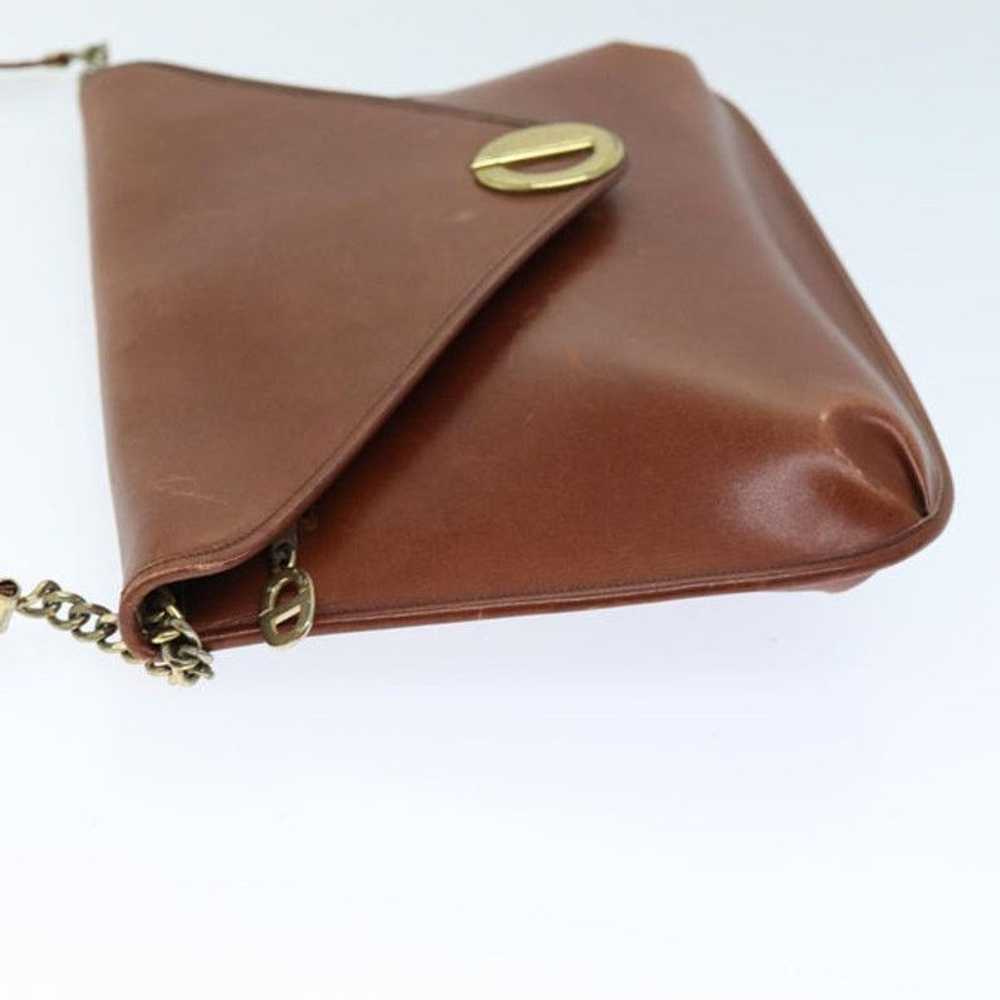 Dior Christian Dior Shoulder Bag Leather Brown - image 3